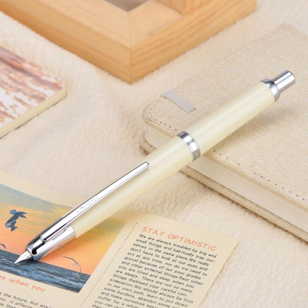 Smooth Writing Click Fountain Pen EF/F Nib Plastic Pen Stylish Ink Converter Pen Writing Supplies