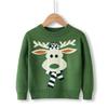 New Christmas Reindeer Sweaters for Children, Autumn and Winter Knitted Sweaters for Boys, Girls and Babies