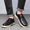 Fashion High Quality Leather Oxford Shoes Breathable Outdoor Sneakers Men's Shoe Handmade Soft Leather Shoes Casual Shoes Walking Shoes