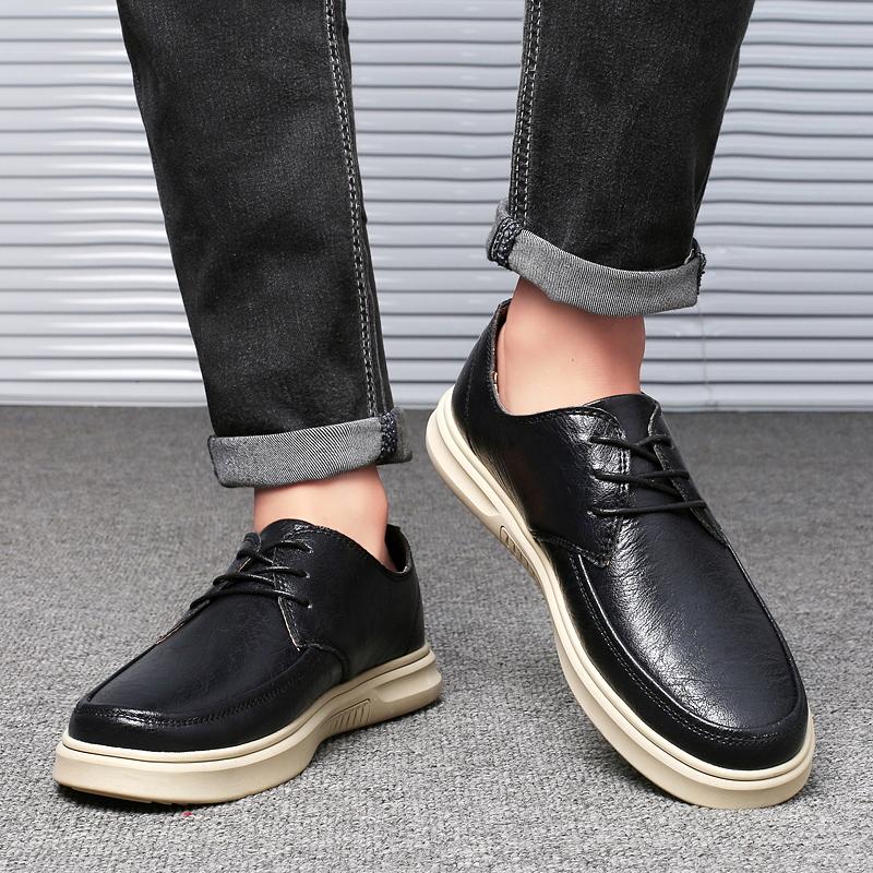 Fashion High Quality Leather Oxford Shoes Breathable Outdoor Sneakers Men's Shoe Handmade Soft Leather Shoes Casual Shoes Walking Shoes