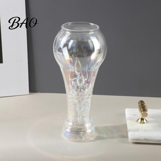 Langlebiger Bierglas-Pokalform-Weinbecher, Hitzebeständiger Krug für Craft-Bier, Transparenter Becher für Saft, Kreatives Pub-Trink-Sport-Party-Glas, Hoch Borosilikat