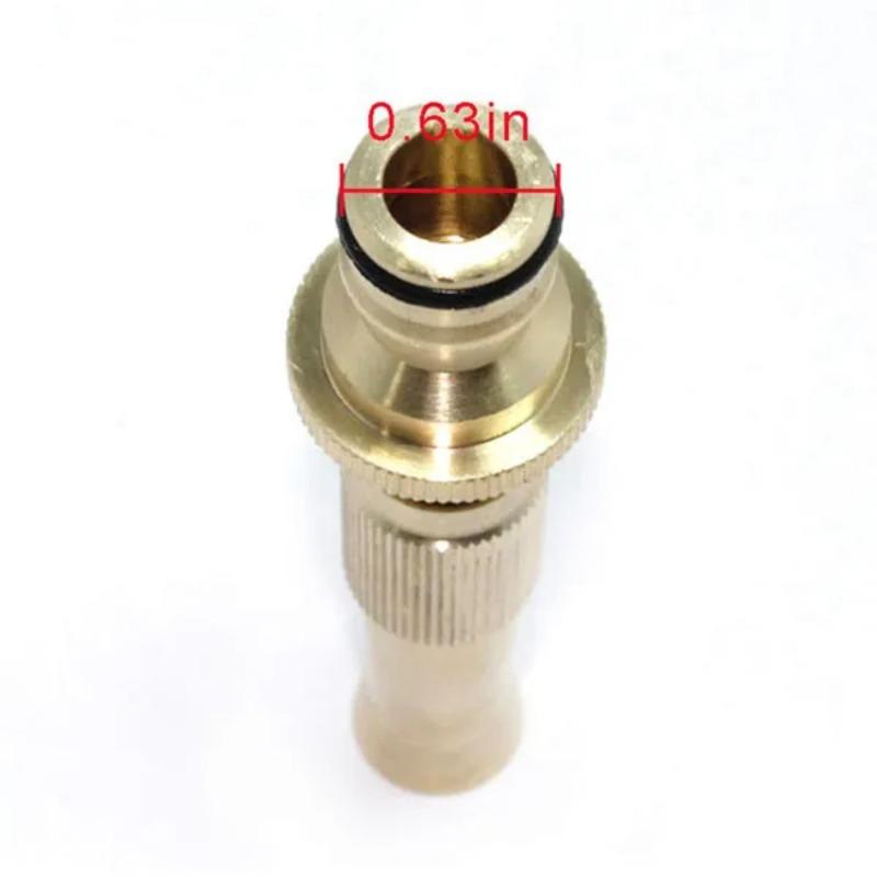 1Pc Household Brass Water Gun Spray Nozzle Adjustable High Pressure Garden Hose Spray Connector