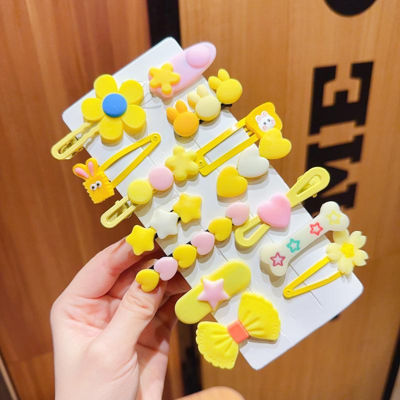 Set of 50 Pink Cute Hair Clips – Sweet Girly Bangs Clips, Japanese Cartoon Hair Accessories