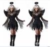 Halloween adult black and white angel costume vampire demon party costume masquerade female plus size show clothes