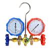 Refrigerant Manifold Gauge Set with Hose Hook for R410A R22 R404A R134A Charging - Professional AC Diagnostic Tool with Hoses