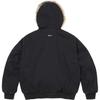 Supreme Reversible Faux Fur Hooded Work Jacket Black