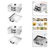 Machine Chinese Fun Furnace Steamed Bun Cookware for Kitchen , 3 Flat Drawers