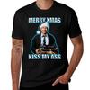 Merry Xmas Kiss My Tshirt Casual Basic Short Sleeve Tshirt