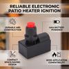 Patio Heater Electronic Igniter Replacement Electronic Push Button Pulse Igniter for Pyramid Heater Mini Tabletop Gas Heater