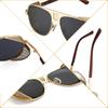 Sunglasses Men'S Retro Steampunk Style Sunglasses Men'S Tide Mesh Glasses