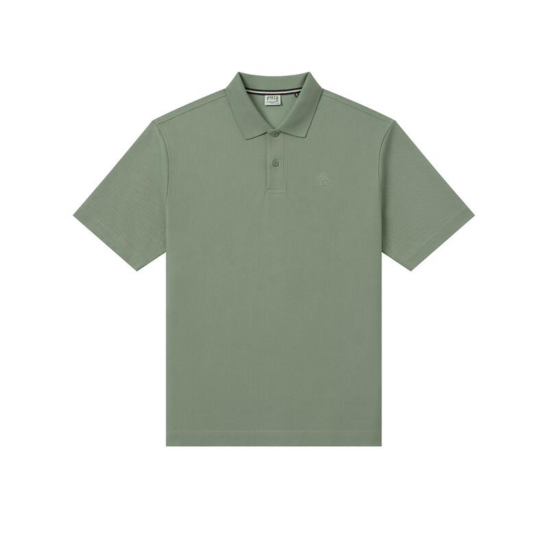 HAZZYS Men's Solid PHIZ Series Cotton Short Sleeve Polo Shirt