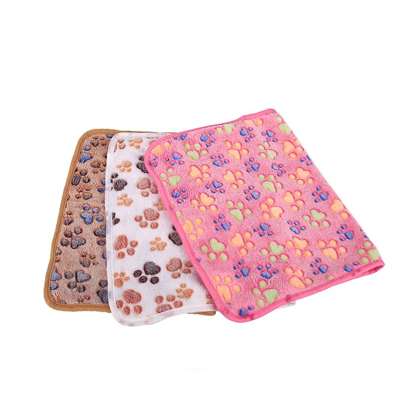 Super Soft Coral Fleece Pet Blanket & Dog Bed Mat