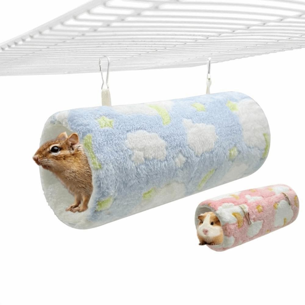 Interactive Hanging Guinea Pig Toys Fleece Lined Hamster Hideout Cozy Guinea Pig Tunnels  Resting