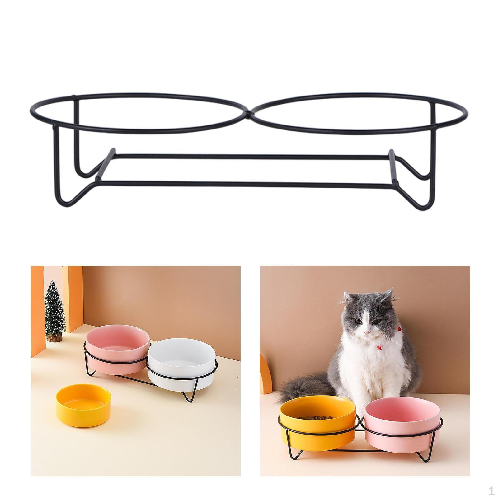 

Подставка для миски с высокой посадкой, прочные металлические легкие аксессуары, железная рама, станция кормления для собак S