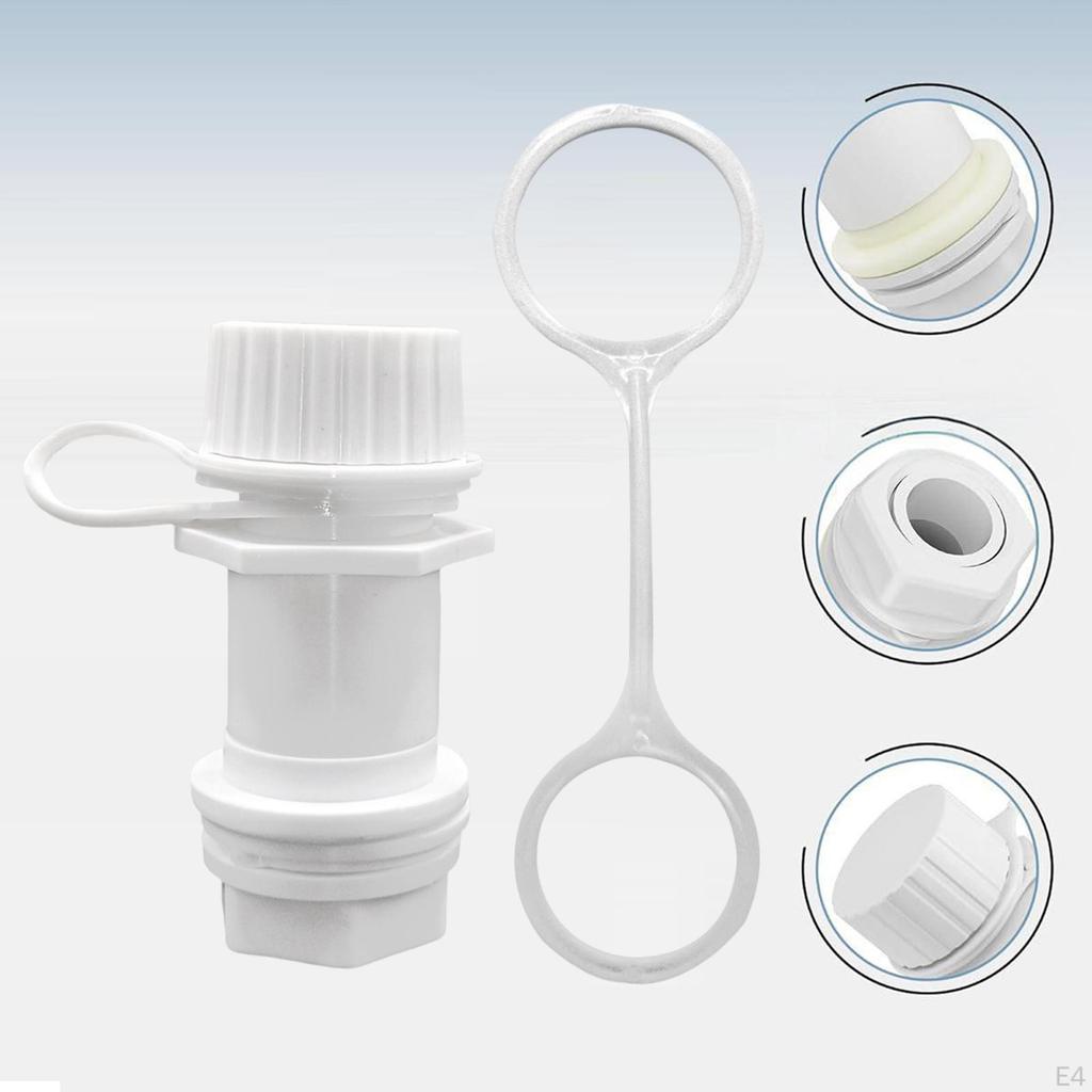 Ablassschraube 24011 mit befestigtem Deckel, Hochleistung für Kühlboxen, Kühlboxen