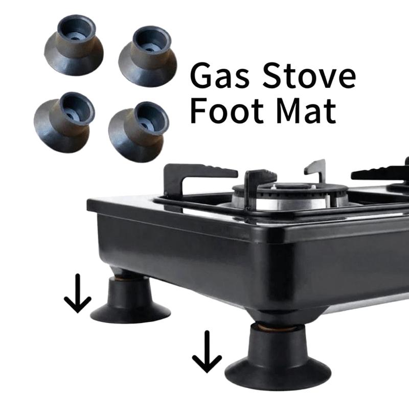 4Pcs Universal Gas Stove Foot Mat Suction Cup Wear-Resistant Gas Stove Non-Slip Pad Replacement Silent Jumping Bed Foot Covers