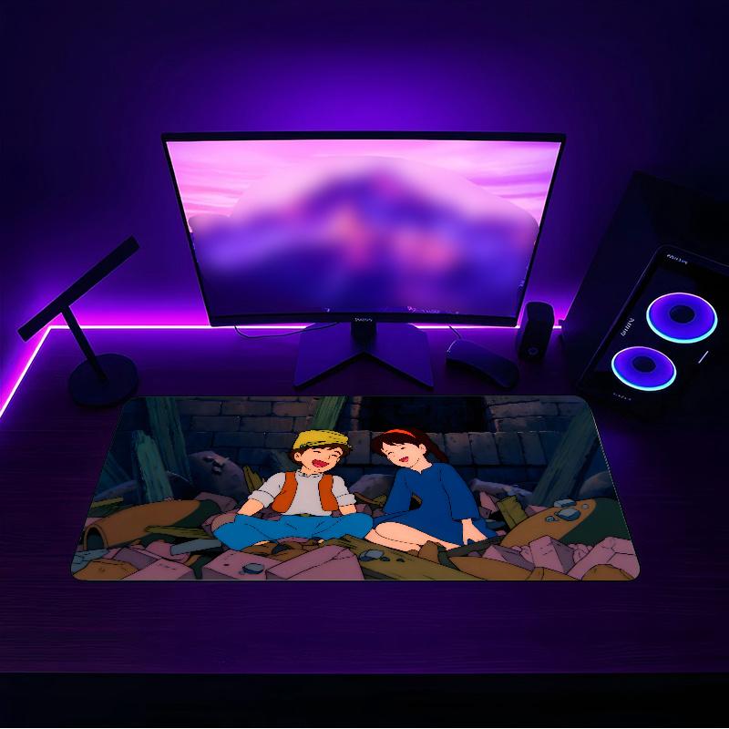 Castle in the Sky (20) Mouse pad with a non slip rubber base suitable for home offices and an ideal gift for gamers
