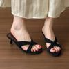 Women Slippers High Heels Shoes Elegant Sexy Woman Pumps 2025 Summer Luxury Dress Sandals New Party Sandalias De Mujer