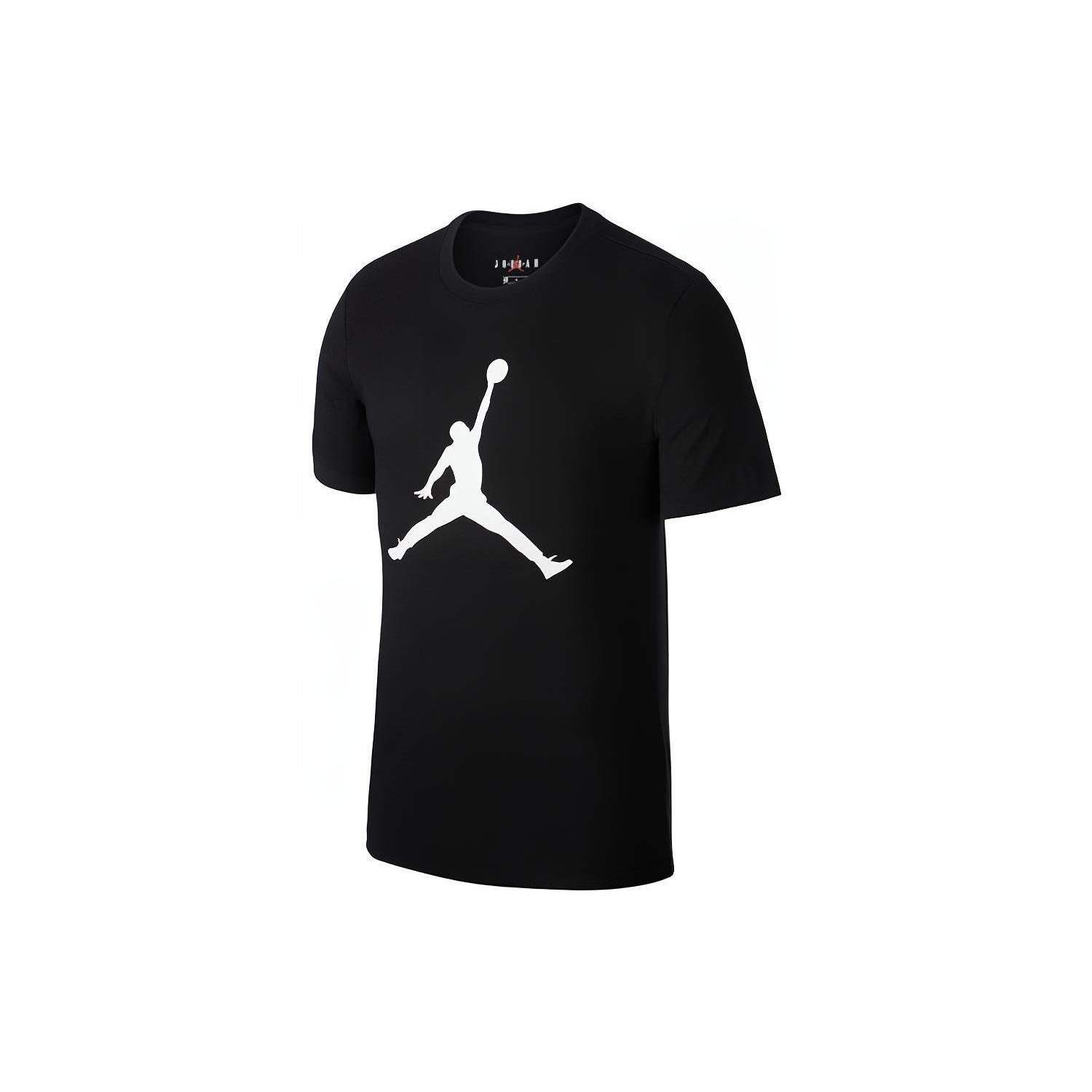 Air Jordan Men s Logo Print Crew Neck Black CJ0921-011 S