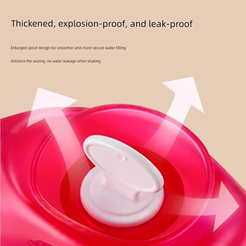 U-Shaped Hot Water Bag for Shoulder and Neck Heating, Water-Fillable, Thickened, Explosion-Proof, Neck Warmer, Hanging Neck Type