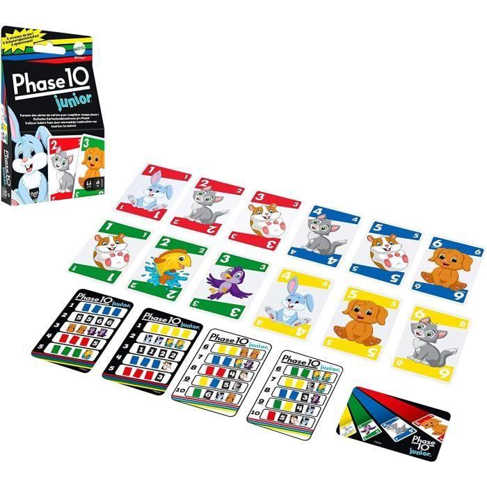 Jeu de société - Mattel - Phase 10 Junior - Multicolore - 56 cartes - 2 à 4 joueurs
