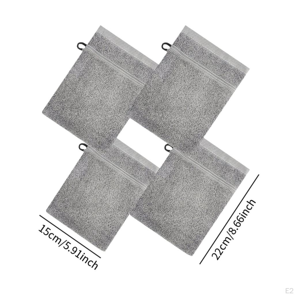 4 Bath Towels, Soft, Absorbent, Reusable, Multifunctional, Easy To Use, for The Face.