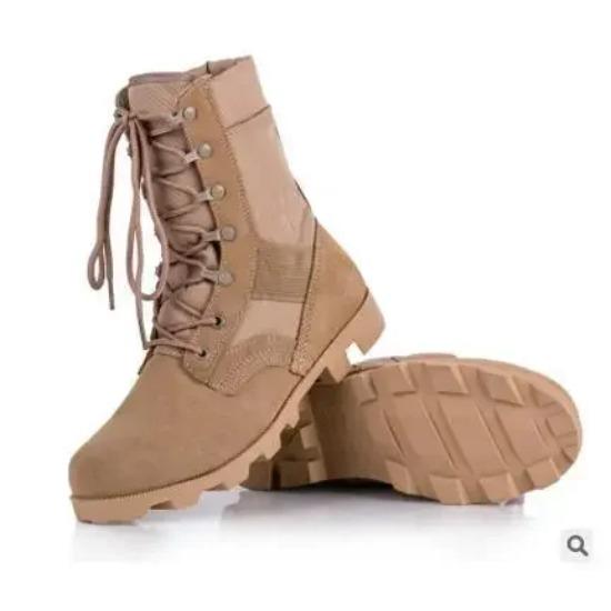 Male Outdoor Training Combat Hunting Boots Spring Autumn Men Jungle Hiking Sports Climbing Camping Breathable Camo Desert Shoes