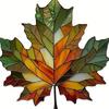 Maple Leaf Suncatcher Hanging Decoration Thanksgiving Day Autumn Stained Glass 2D Flat Acrylic Glass Window Wall Hanging Sign Ornament