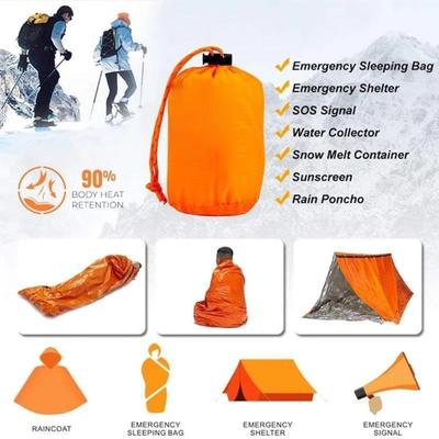1 Pcs Portable Emergency Sleeping Bag Waterproof Survival Camping Hiking Travel Bag