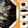 Custom Name Personalized Football Print Umbrella, Auto Open Close, 8‑Rib Sturdy Frame, Commute Camping Hiking Use, Birthday Gift