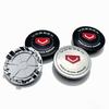 4 Stück Vossen Logo Emblem Auto Radnabendeckel 75MM Clips 65MM Räder Radkappe Vossen Abzeichen Felge Radnabendeckel Staubschutz Auto Zubehör