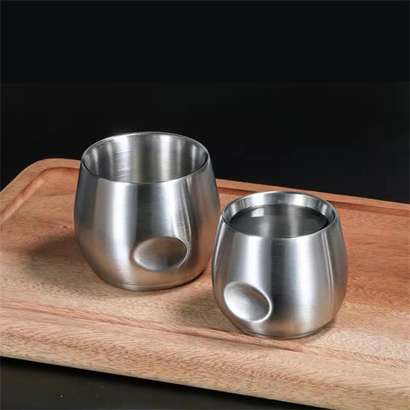 Double Wall Stainless Steel Espresso Cup 150ml 200ml Insulated Coffee Cup Insulation Tea Cup Tumbler For Outdoor Picnics Party