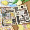 Neues 24-seitiges Florales Briefmarken-Sammlung Aufkleber DIY Retro Scrapbooking Aufkleber Abnehmbar Y2K Aufkleber Buch