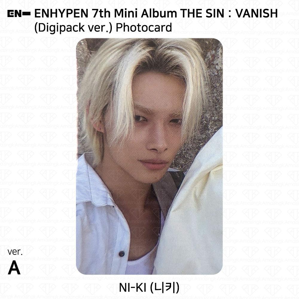 ENHYPEN Das 7. Mini-Album THE SIN:VANISH Digipack-Version. Fotokarte KPOP K-POP