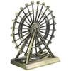 Ferris Wheel Ornament Iron Metal Desktop Decor Modern Elegant Home Office Living Room Shelf Bookcase Table Centerpiece Gold