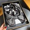 Luxury Design Horse Print Silk Scarf Women Long Soft Satin Hairband Neckerchief Office Hijab Headband Foulard Gift 15*145cm