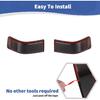 for F250 Outside Mirror Light Cover Trim Fit for Ford F250/F350/F450/F550 2017-2023 Smoked Black Exterior Accessories 2pcs