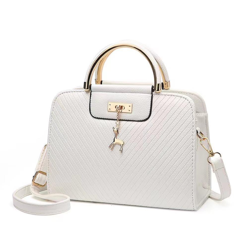 Taizhou Damen Tasche kleine quadratische Tasche PU Damen Tasche einfarbige Handtasche Umhängetasche Schultertasche Mode