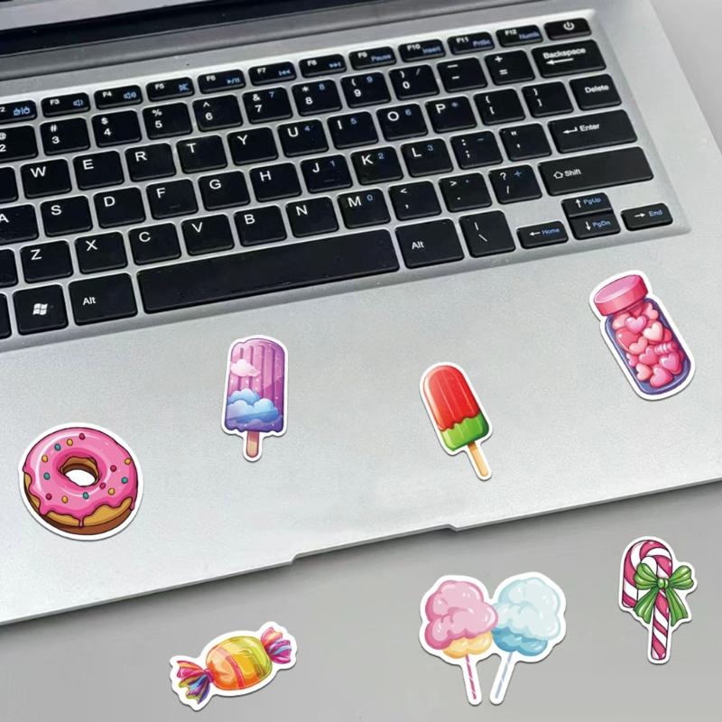 50 Sheet Removable Reusable Adhesive PVC Stickers For Electronics Furniture Helmets Car Water Bottle Laptop Guitar