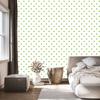 Hearts Wallpaper White and Lime 50x1000