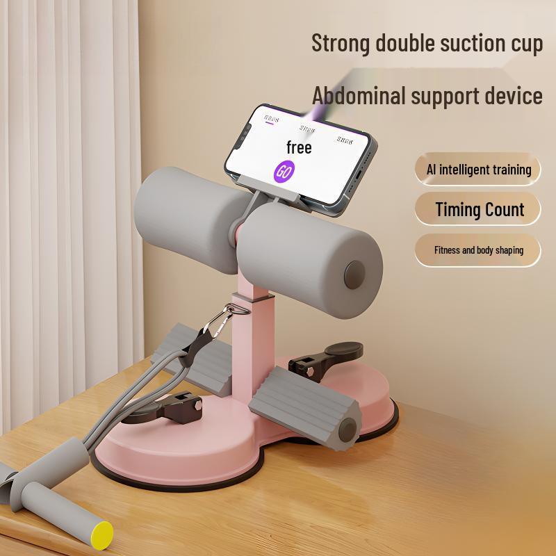 Sit-up Assist Device for Home: Foot Support Exercise Equipment for Fat Reduction, Body Shaping, Belly Slimming, and Weight Loss.
