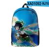 Fashion Youthful Genshin Impact Venti Student School Bags Notebook Backpacks 3D Printed Oxford Waterproof Boys/Girls Travel Bags