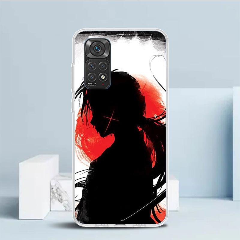 Rurouni Kenshin Anime Phone Case For Xiaomi Redmi Note 15 14 14S 13 12S 12 Pro Plus 11S 11 11T 11E 10S 10 + Soft TPU Back Cover