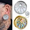 Edelstahl Ohrklemme Ohrringe Sonne Stern Design Ohrstecker Neue Ohrdehner für Tragus Piercing