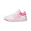 Hoops 3.0 Low Top Children's Basketball Shoes White/Blessing Pink/Pulse Magenta Kids' IG3827
