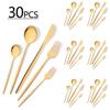 30Pcs Portuguese Style Stainless Steel Dinnerware Cutlery Set High-end Knife Fruit Fork Spoon Flatware Set Suitable for Kitchen