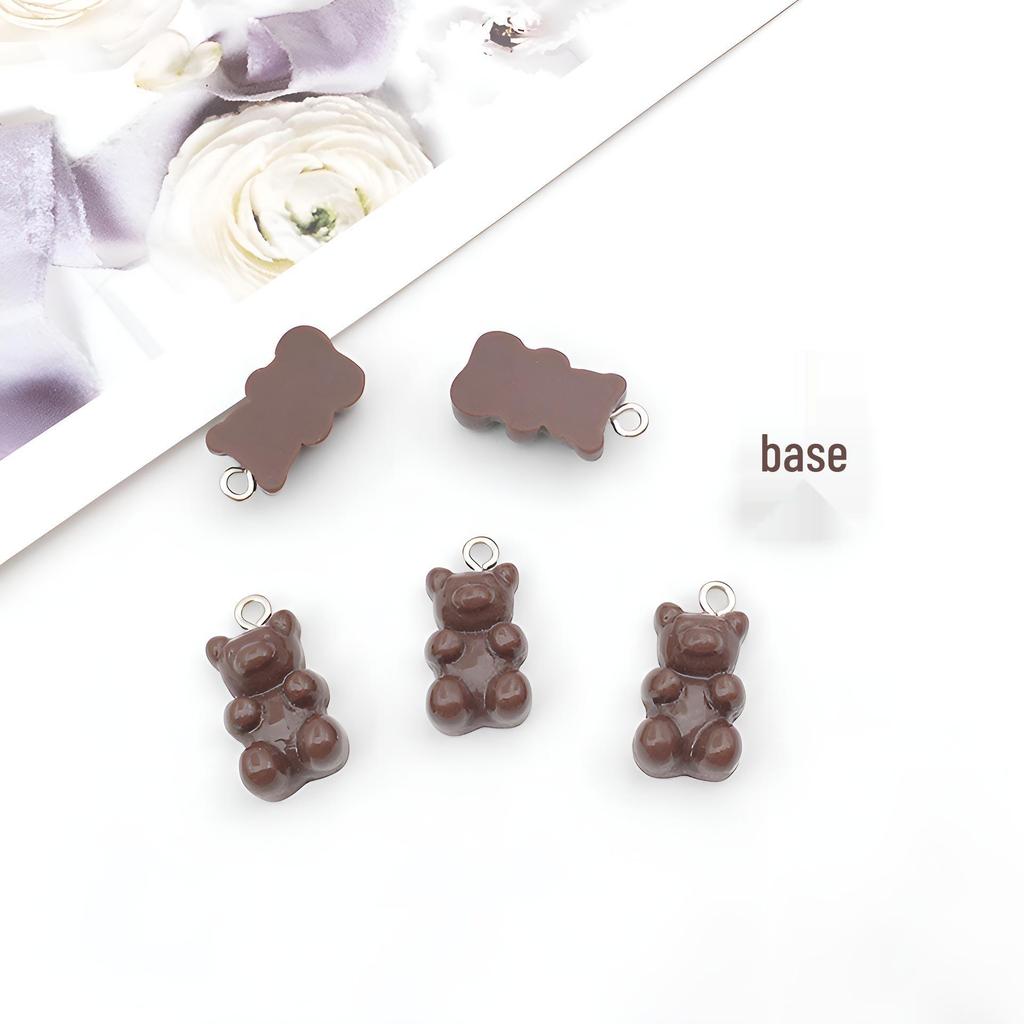 Bear Candy Resin Lollipop Pendant: Mix 32 DIY Jewelry & Toy Accessories Lucky Bag for Kids
