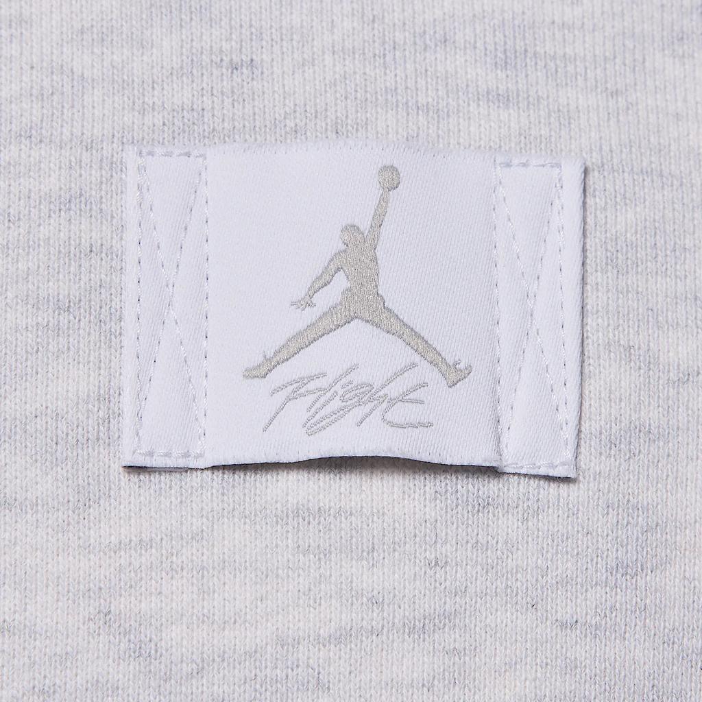 Nike Logo Cropped Long Sleeve Sweatshirt Women Tops Light-Gray FV7153-051