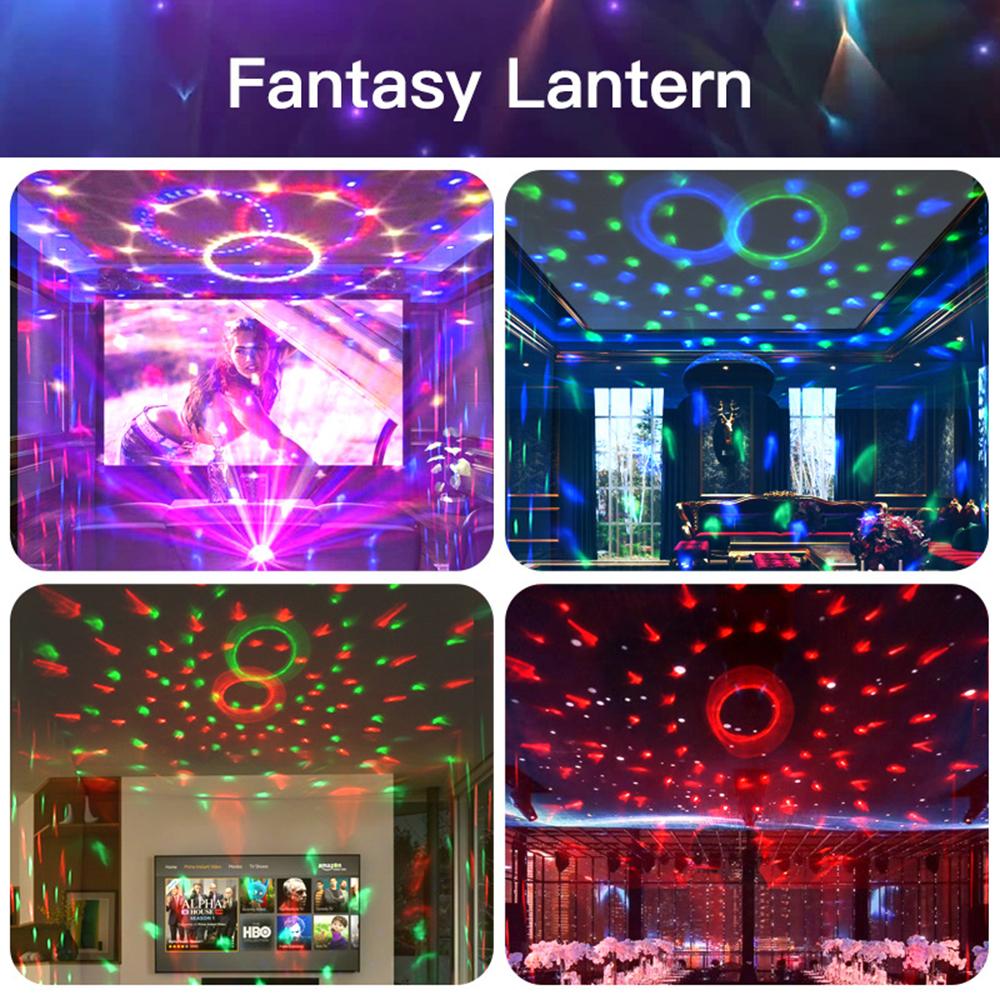 USB Charging Bluetooth Music Light Disco Rotating Stage Light LED RGB DJ Ball Party Wedding Atmosphere Lights