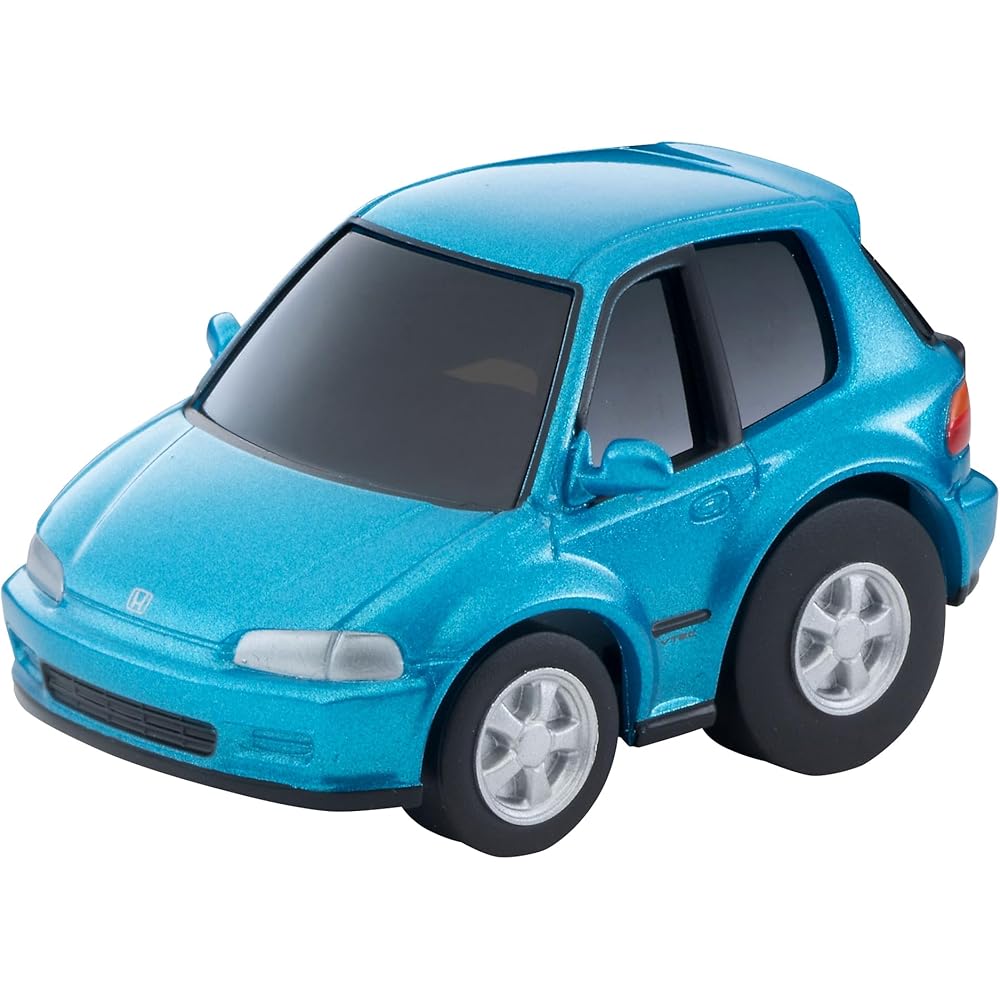 TOMYTEC ChoroQ Zero Z-61C Honda Civic SiR-II Blue Green Diecast Model Car
